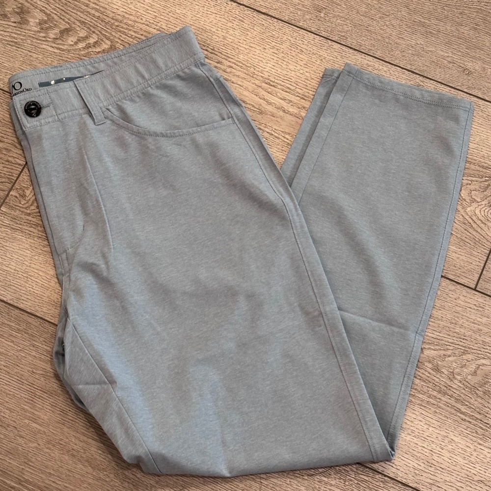 Anderson Ord Performance Pants Mens 34 Blue Stretch Golf Casual‎ Preppy Athletic